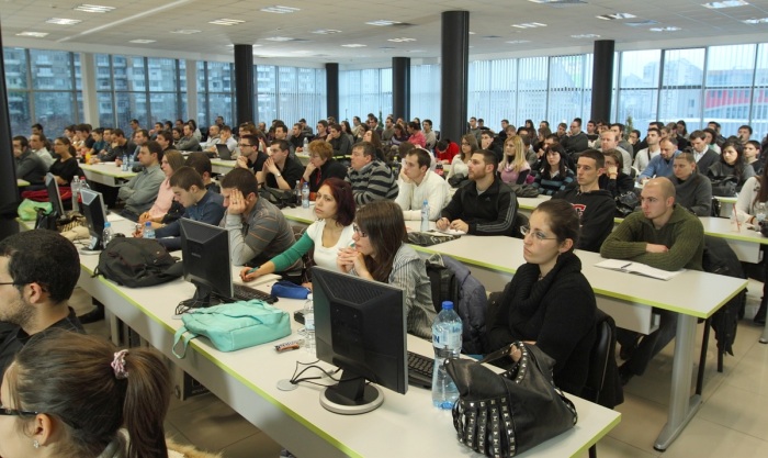 Учебната зала на Академията за софтуерни инженери - семинар за търсене на работа в ИТ индустрията