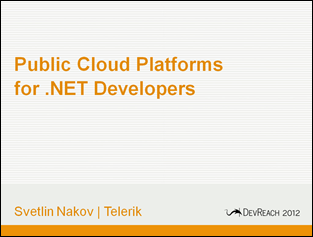 DevReach 2012 - Nakov's Talk