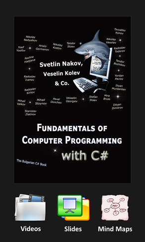 Free book on C# and computer programming + video lessons + presentations slides + mind maps - by Nakov & Co.